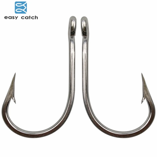 Easy Catch 50pcs 7691 Stainless Steel Sharp Big Thick Tuna Fishing