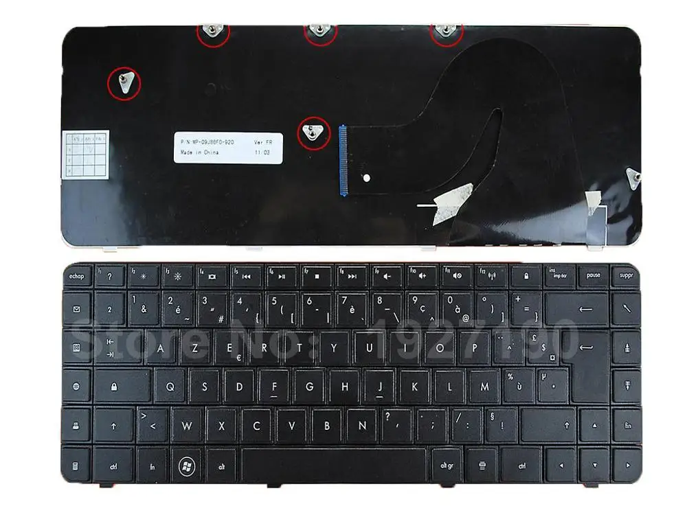 New FR French Keyboard Laptop for HP CQ62 CQ56 BLACK Azerty Laptop