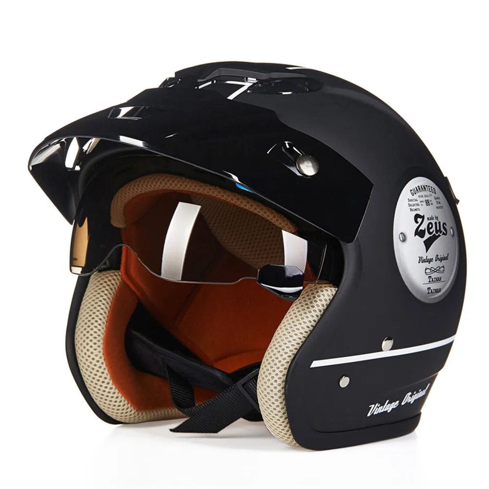 Motorcycle Helmet Retro Cruiser Chopper 3/4 Open Face Vintage Helmet 38141 Moto Casque Casco motocicleta Capacete Pilot helmets