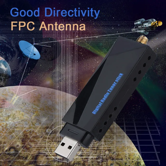 Portable AM/FM SMA DAB/DAB+ Digital Radio Antenna Receiver Mini USB Port for Car Android System