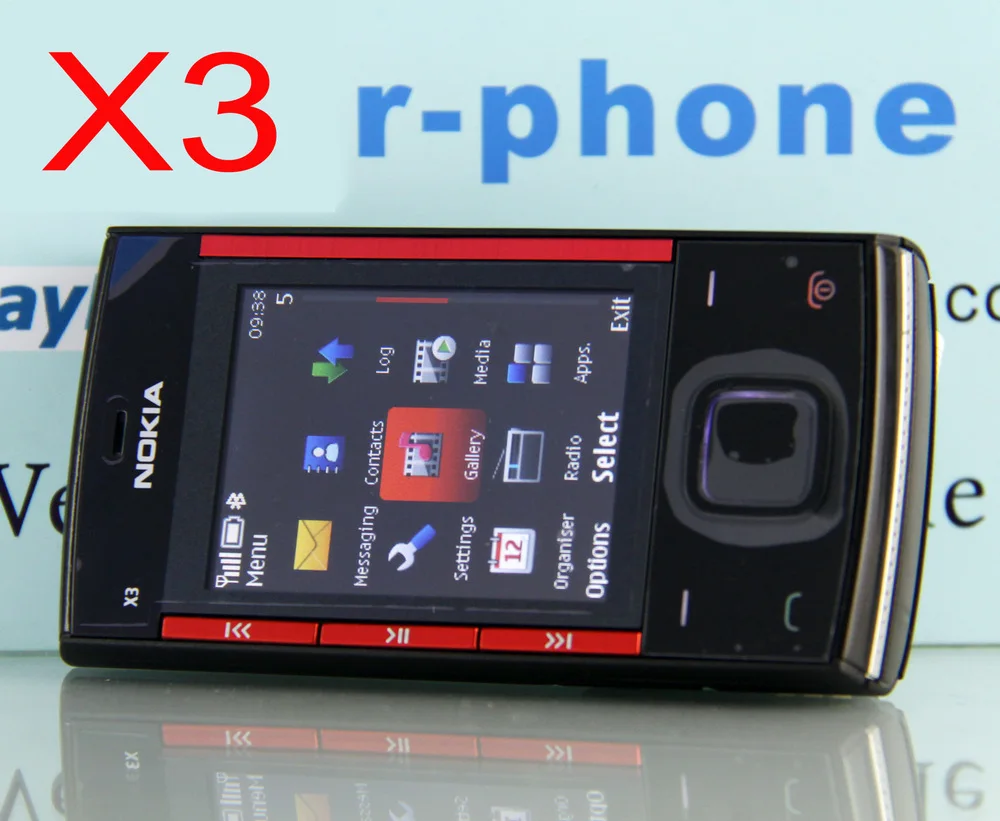 Восстановленный Оригинальный Мобильный телефон Nokia X3 разблокированный сотовый