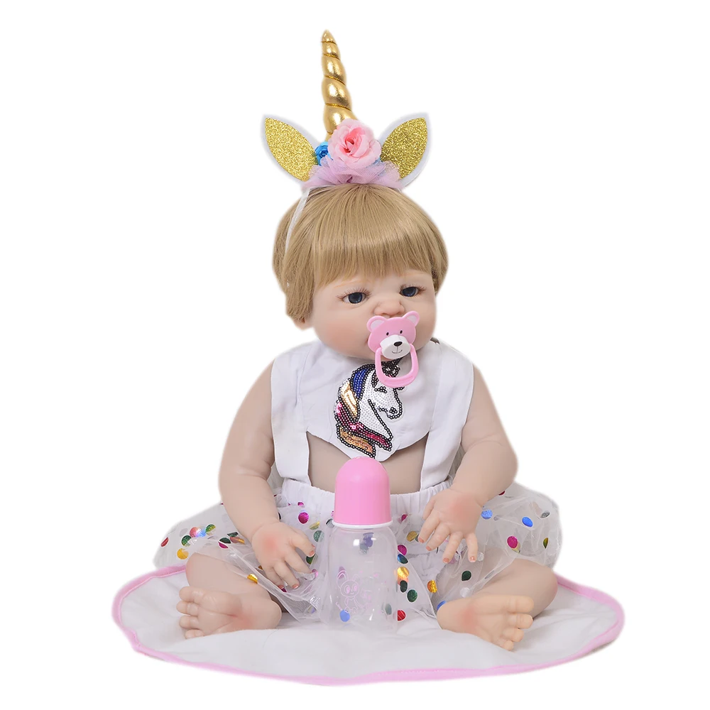 Bebe-Reborn 55 см силиконовая кукла для новорожденных как настоящая 22 дюймовая