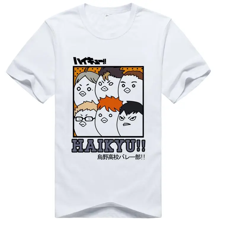 Хай к хайкюу! Футболки Hinata Syouyou футболки Shirokuma Haikyuu! Tsukishima Kei Студенческая дышащая