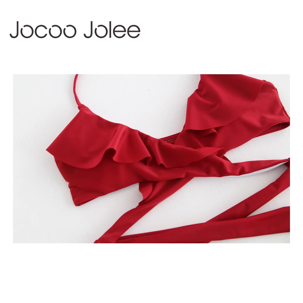 Женские летние костюмы Jocoo Jolee с открытой спиной на шнуровке дизайнерские топы