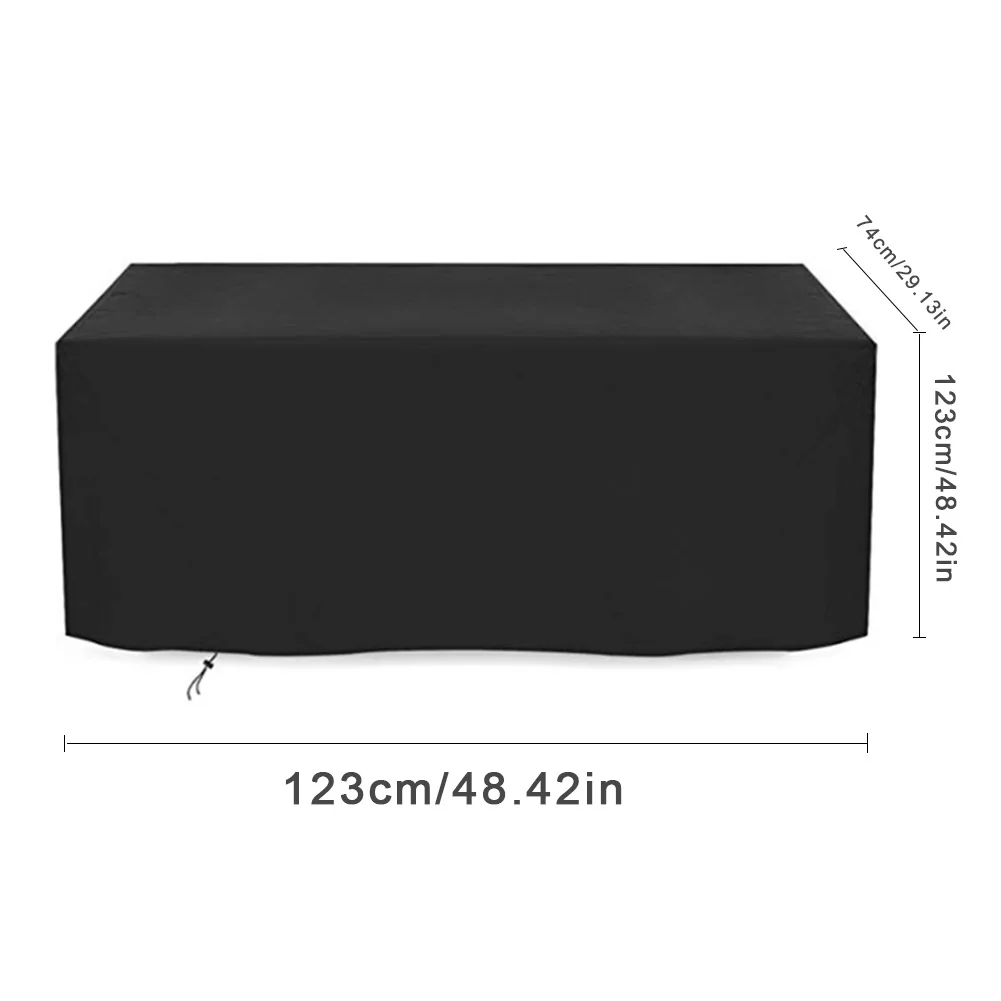 Outdoor Garden Furniture Rain Cover Waterproof 420D Oxford Sofa Protection Set Garden Patio Rain Snow Dustproof Black Covers