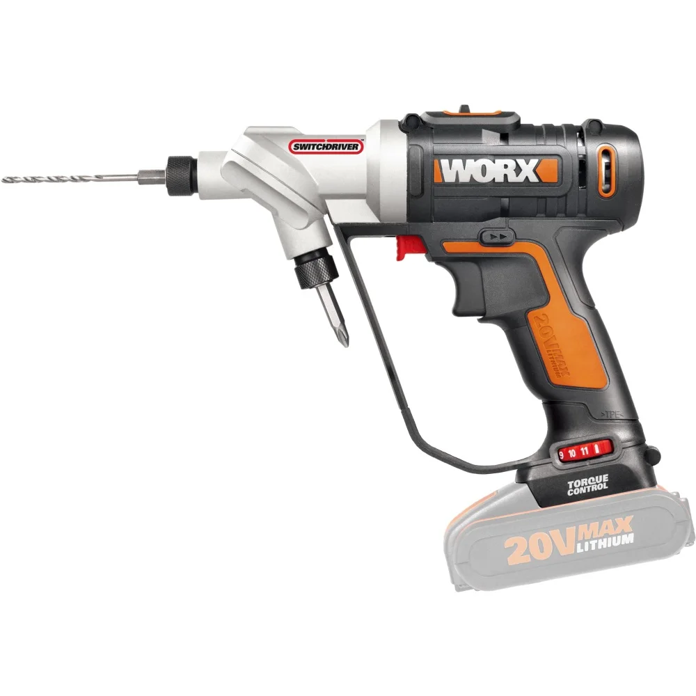 Дрель-шуруповерт аккумуляторная WORX Switchdriver WX176.9 20В без АКБ и ЗУ