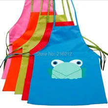 Новое поступление милые дети Водонепроницаемый Фартук Мультфильм Лягушка Отпечатано Картина Пособия по кулинарии