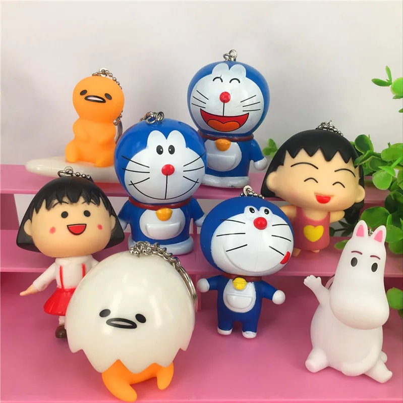

IVYYE 1PCS 8CM Gudetama Hippo Anime Action Figure Key Chain PVC Figures Keyring Toys Keychain Keyholder Unisex Gifts NEW