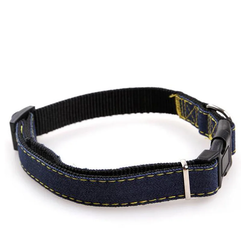 Denim Dog Leads Chest Straps Thick Wearable Traction Rope Dog Collar Leash Set for Pet Puppy Cat Big Medium Small Dog Dropship (8)