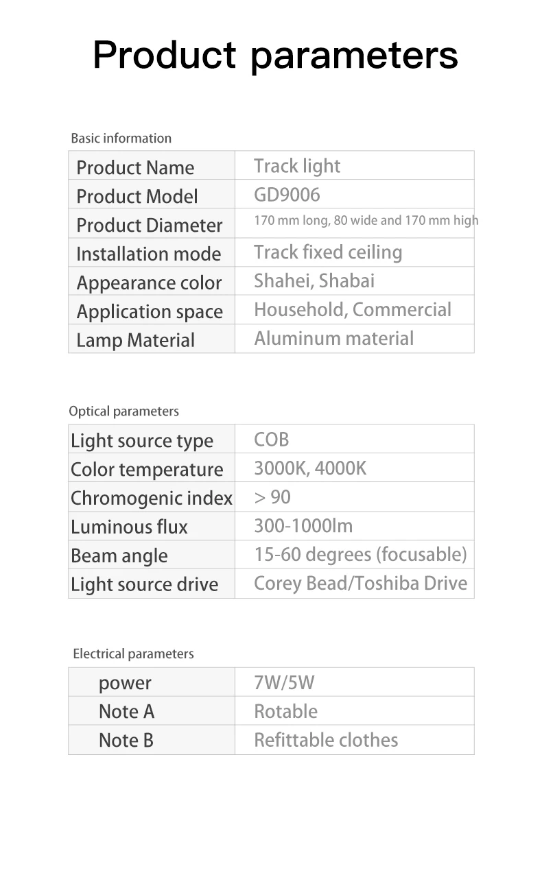 VISDANFO точечный рельс прожекторы 5 Вт вращающийся светодиодный Трековый светильник с бескорпусным чипом aisilan черный белый рельс светильники