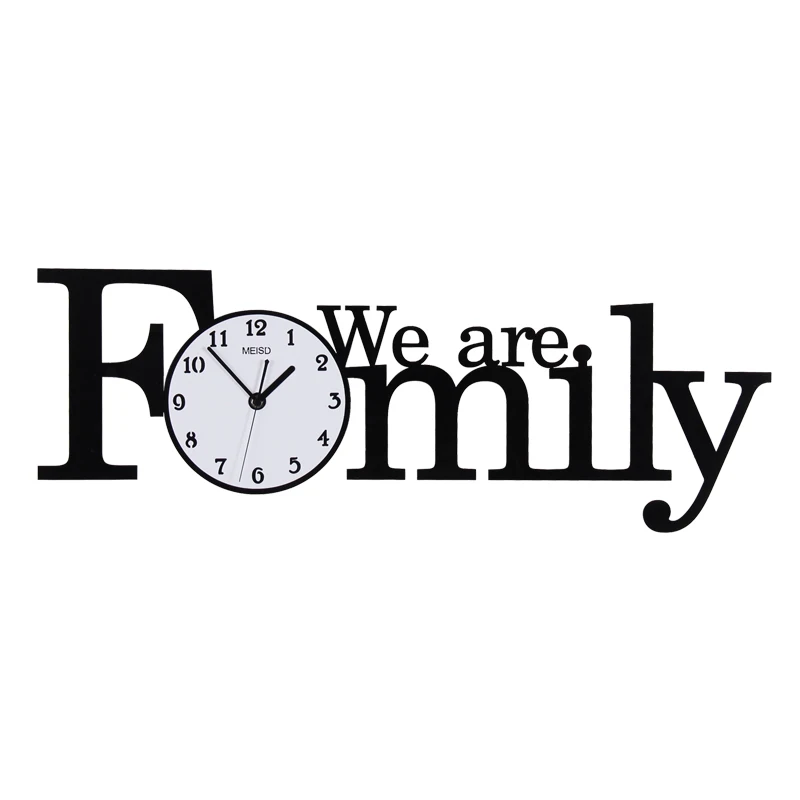  Home Decor Family Wall Clock Modern Design Silent Wall Watch Living Room Bedroom Large Digital Cloc - 32993017833