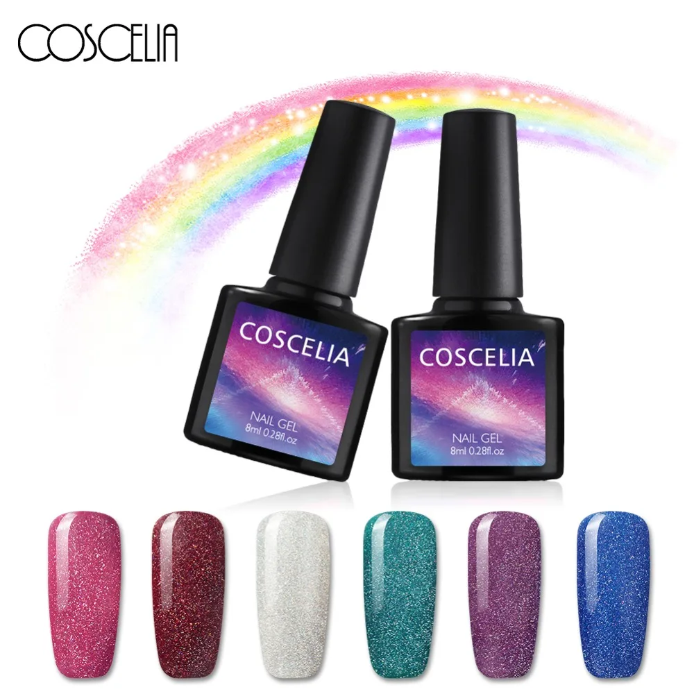 

COSCELIA Nail Art Neon Nail Gel Polish Soak Off UV Gel Polish With DIY Nail Art UV Gel Polish Long-time UV Gel