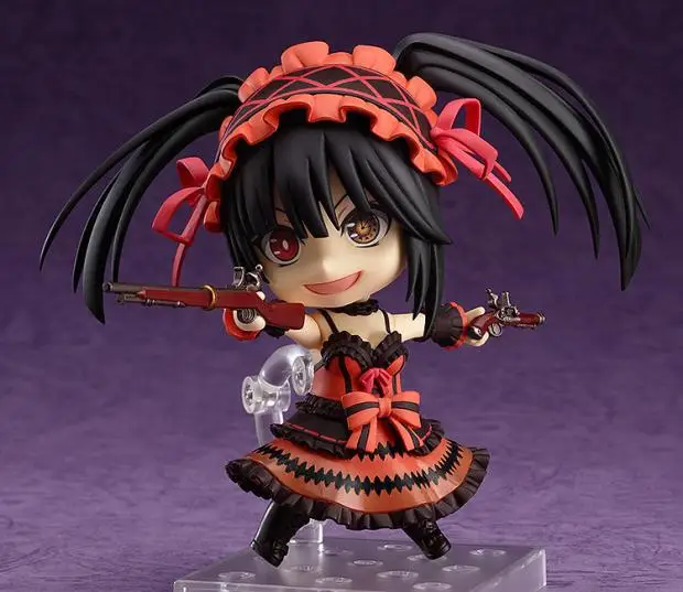 10 см Nendoroid Date A Live Tokisaki Kurumi 466# фигурка ПВХ игрушки коллекция кукла аниме мультфильм модель для друга подарок