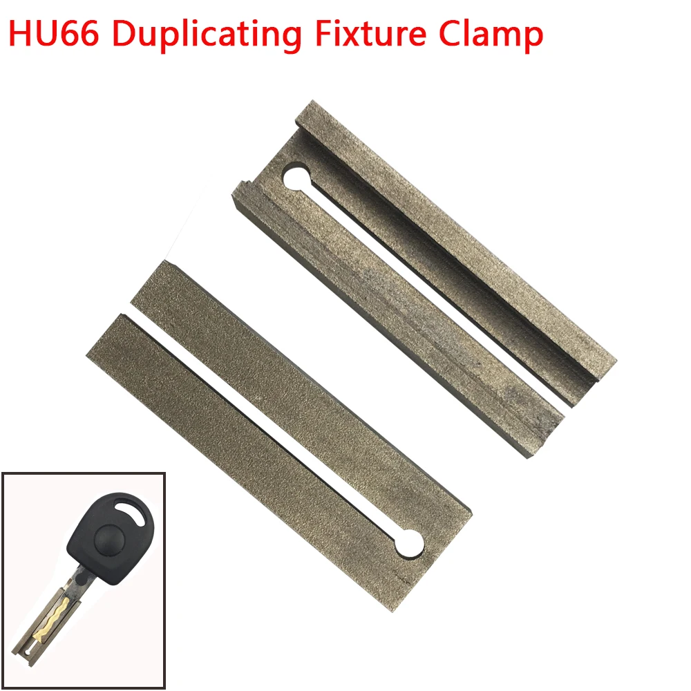 

CHKJ Duplicating Fixture Clamp HU66 For V W Volkswagen Key Blank Key Cutting Machine Accessories Key Cutter Machine Part 2PCS