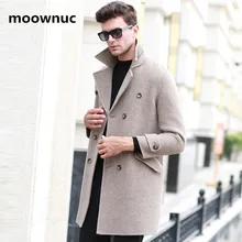 Новое зимнее пальто для мужчин Высокое качество двусторонняя Классическая Тренч Мужская парка, Мужская двубортная куртка плюс-размер M-XXXL