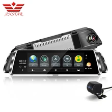 ANSTAR 10 Inch Dashcam Full HD 1920×1080 Mirror DVR Night Vision Car Recorder 4G Wifi ADAS Car Camera With GPS Russian Language