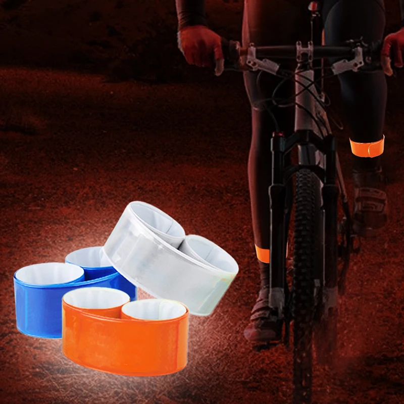 

Fluorescent Cycling Wheel Bicycle Reflector Fluorescent Bike Sticker Tape Leg Strap Reflective Stickers Safe Decals Accessories