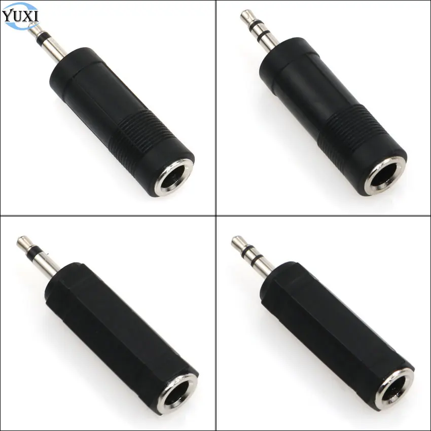 3.5mm Male to 6.5 mm Female Adapter 3.5 plug to 6.35 Jack Mono Stereo Speaker Audio Adapter