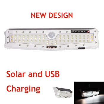 

USB 79 LED Garden Solar Lights IP65 Waterproof Solar Lamp Wide Angle Solar Motion Sensor For Pathway Garage/Swimming Pool
