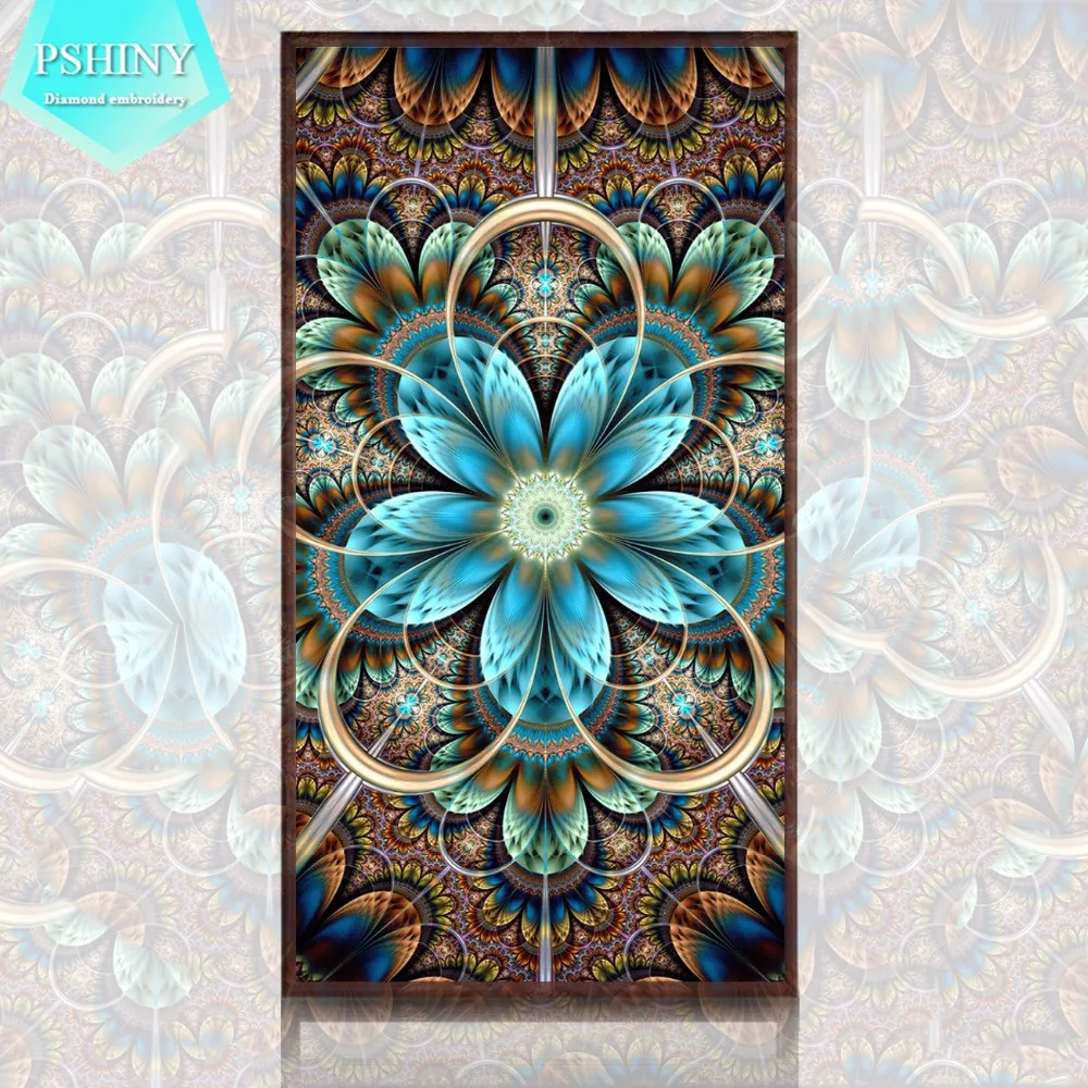 

PSHINY 5D DIY Diamond embroidery sale blue striped pattern Full drill round rhinestones pictures Diamond Painting new arrivals