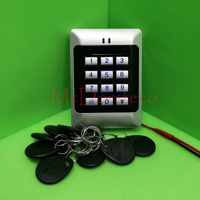 DIY Полный Клавиатура RFID дверь Access Control System Юли ys131 узкий Тип без NC Электрический замок Удар+ Мощность питания+ кнопка выхода