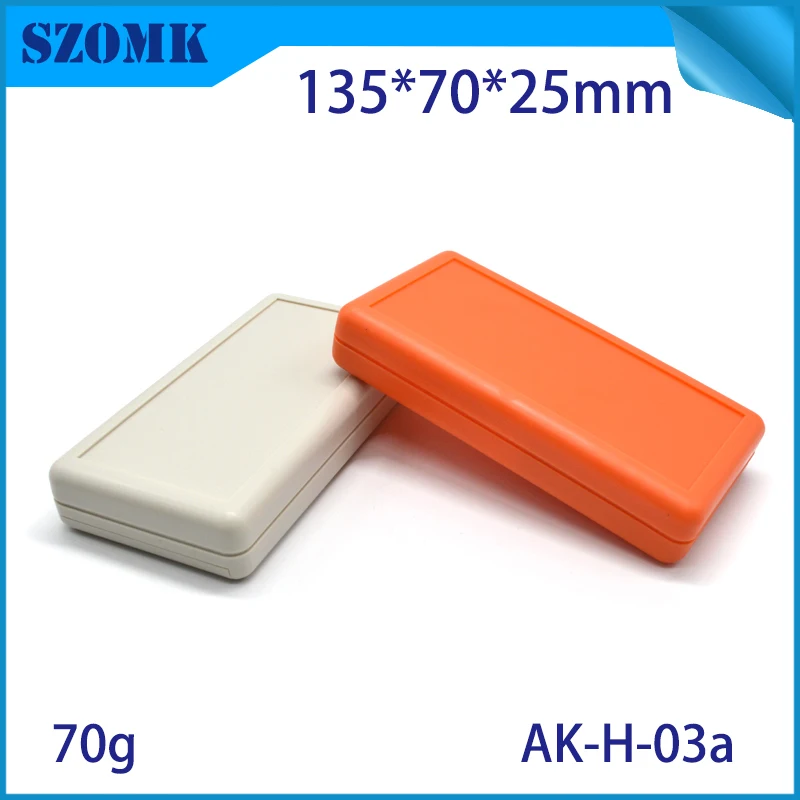 szomk handheld plastic enclosure for electronics plastic case 3 AA battery holder remote control box scanner plastic sensor shell plastic housing device box (25)