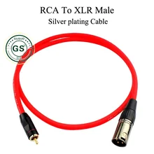 GUSUO Silver plating Cable RCA to XLR 3P Male Female Cable Audio Stereo Speaker Headphone Microphone 0 5M 30M