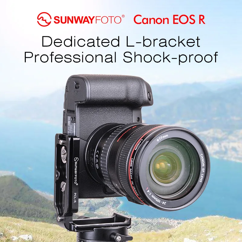 

SUNWAYFOTO PCL-R Tripod Head Quick Release Plate For Canon EOS R Head L-bracket Specific Aluminum Quick Release Plate