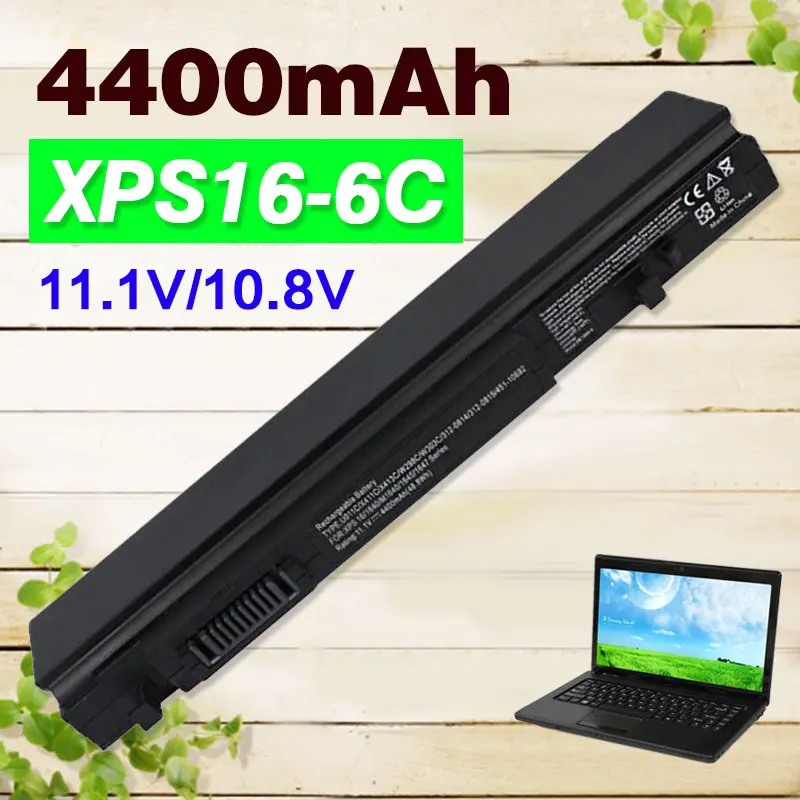 11 1 v 4400mAh XPS16 батарея для dell Studio 16 XPS 1640 1645 1647 312-0814 U011C W298C | Компьютеры и офис