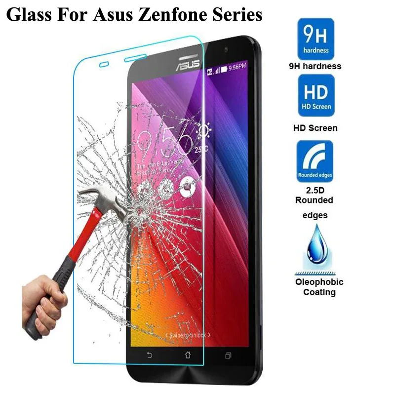 واقي للشاشة الزجاج المقسى لآسوس Zenfone 2 ZE551ML الليزر 2 ZE550KL 5 الذهاب ZB551KL ZC500TG ماكس ZC550KL تشديد فيلم