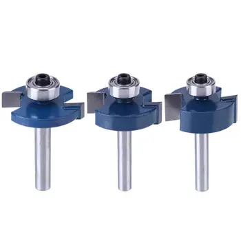 

T Type Bearings Wood Milling Cutter Engrave Trimming Woodworking Router Bit Milling Cutter Router Bits For Wood 1/2 1/4 3/8 inch