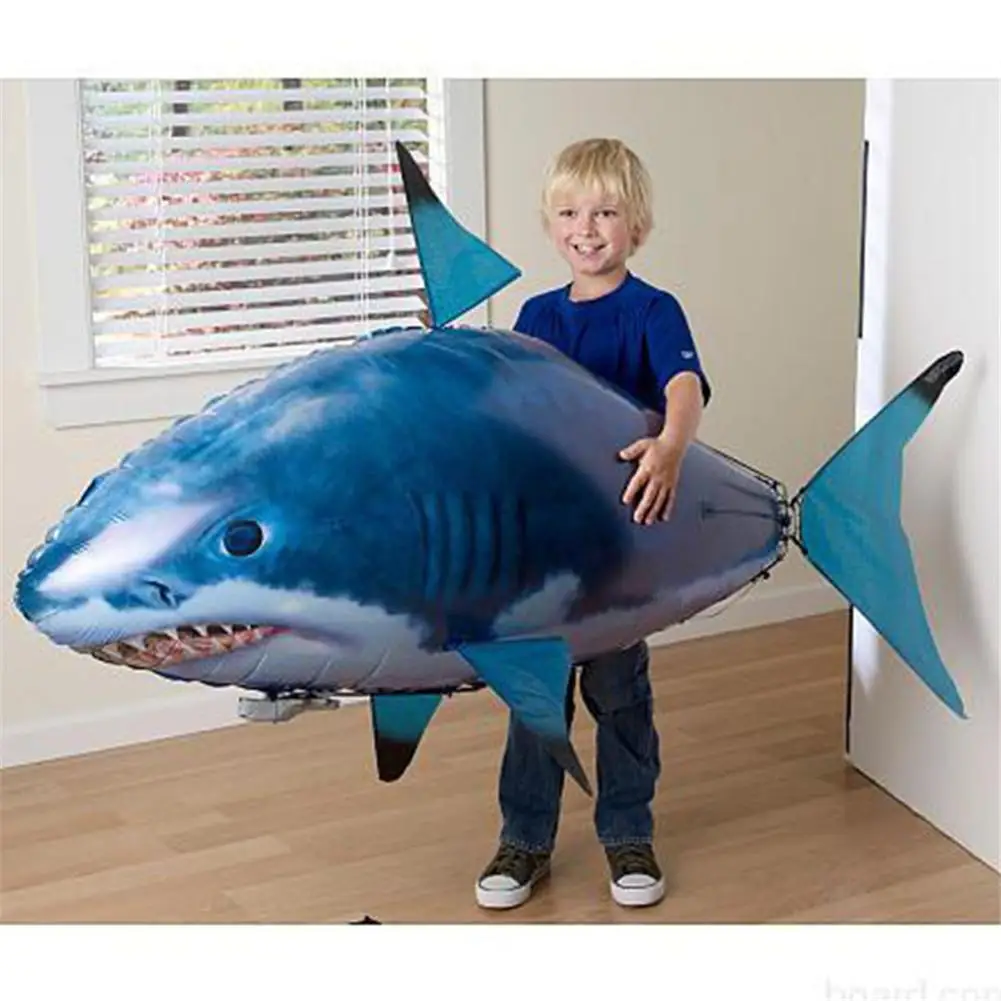 Toys Remote Control Flying Air Balloons Shark Air Swimming Fish Infrared RC Nemo Fly Clown Fish Outdoor Kids Party Robots NO GAS