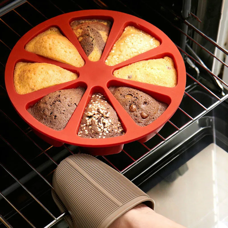 

Bakeware Molds Cake Pan Silicone Cake Mold Pudding Triangle Cakes Mould Muffin Baking Tools Fondant Cake Molds