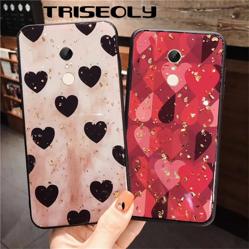 Чехол из ТПУ TRISEOLY с золотой фольгой для Xiaomi Redmi Note 6 5 Pro 5Plus мягкий чехол Mi8 SE Mi A2 Lite Mix