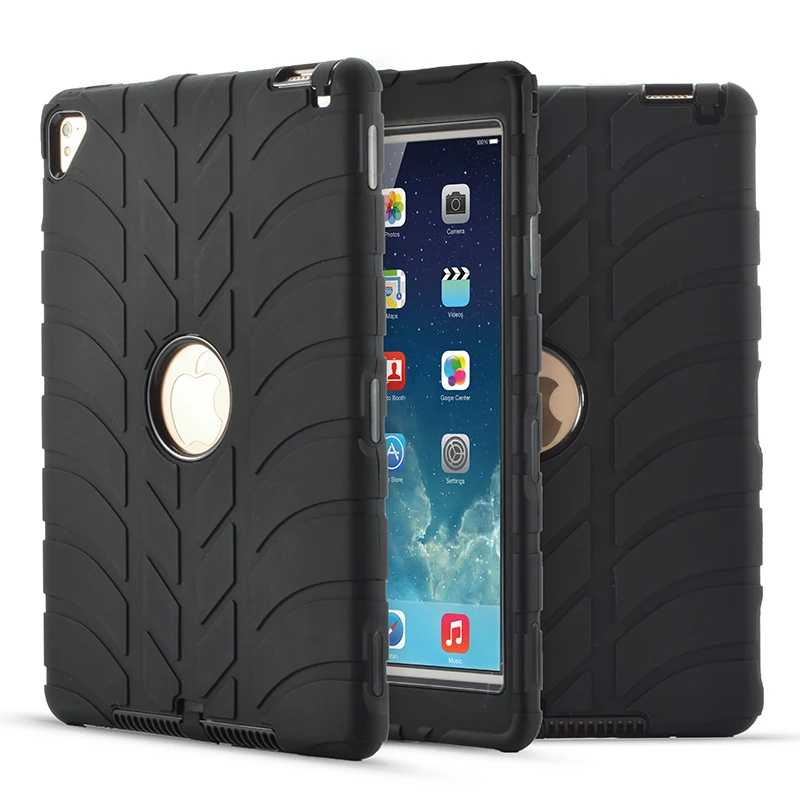 

Fashion Case for iPad Air 1 Air 2 TPU Cover Military Quality Shell All-Around Protection Black Case for iPad 2 3 4 5 6 Skin Gift