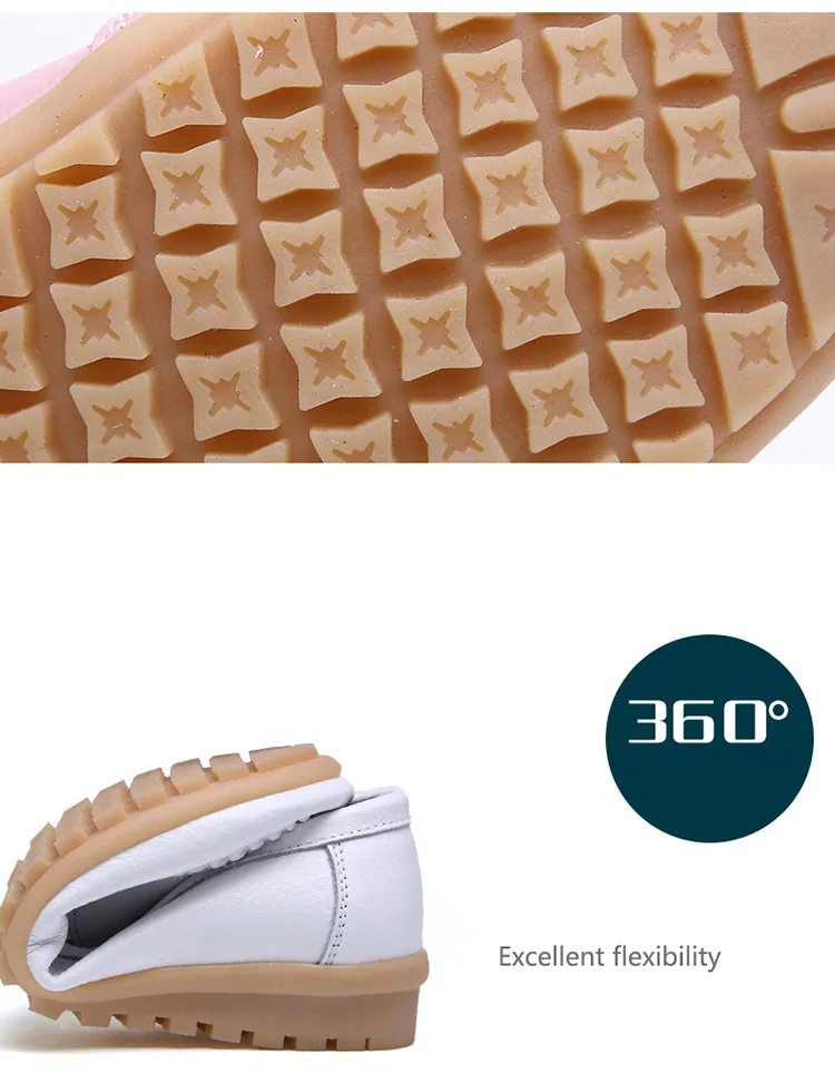 AH 168-New Arrival Cow Leather Women Loafers-8