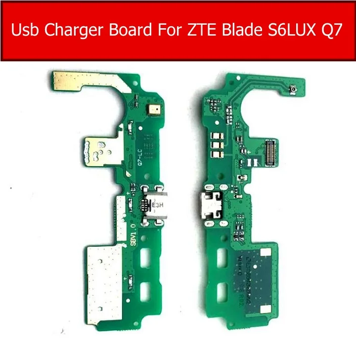 

Microphone& USB Charging Port Board For ZTE Blade S6 Lux Q7 Q7-C Charger Dock Plug connector Jack board module Replacement Parts
