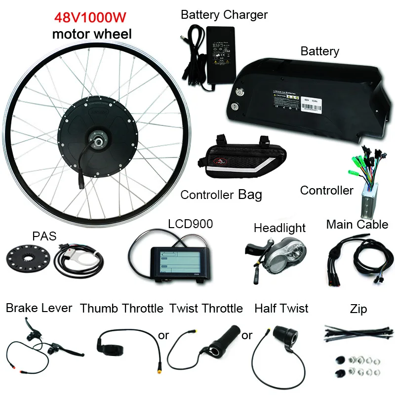 Perfect Sales Promotion 1000w Powerful Electric Bike Kit with 48v kettle Battery Hub Motor Wheel for Fat MTB Mountain Snow Bike 4.0*26" 1