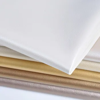 

Semi-PU Pearly small lychee veins artificial leather sofa simulation leather handmade diy soft fabric hard pack 1M