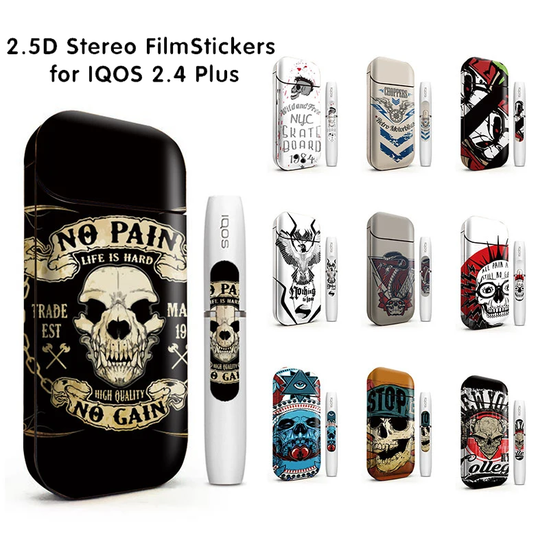 

Magic Shark Film PVC Skull Sticker for IQOS 2.4 Plus Cover Vape Skin Case Cover Decorative Protective Sticker