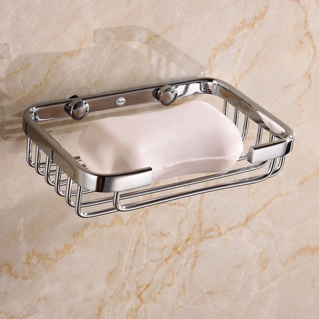 Stainless Steel Wall Mounted Soap Holder Chrome Finish Round Bottom Net Soap  Dish Bathroom Soap Basket - China Sanitary Ware, Bathroom Accessories