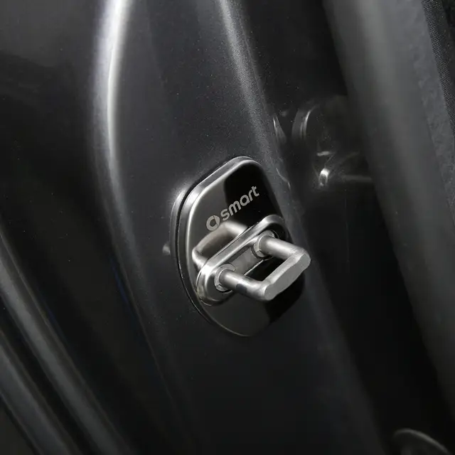 4 Pcs Car Door Lock Cover Protection Sticker For Smart 453 Forfour