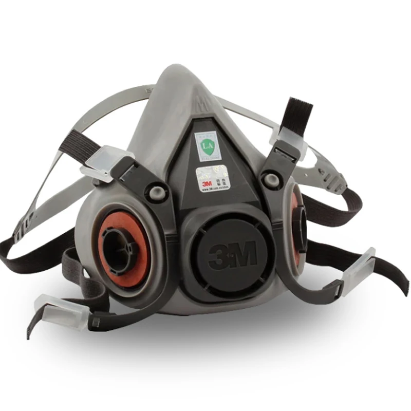 1pc 6200 mask 9in1 3 м 6200 половина лицевая маска респиратор с 6001/2091 фильтр Fit живопись распыления пыли - Цвет: 1pc 6200 mask