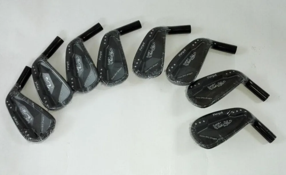 اليد اليمنى نوادي الجولف tourok مزورة الحديد مجموعة الأسود مزورة 3-9pw رئيس لا شافت