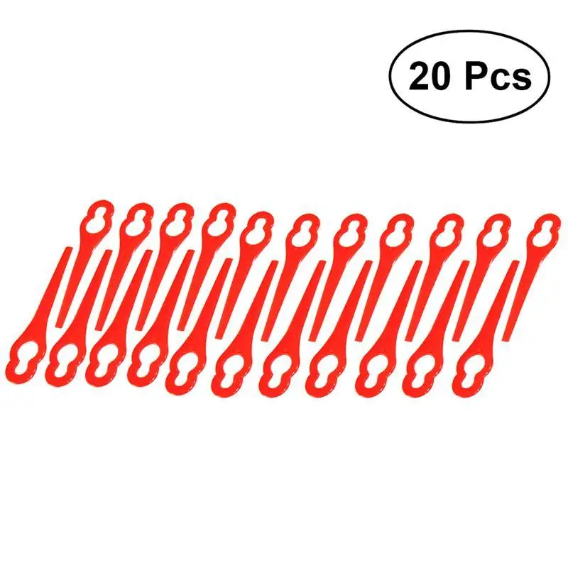WINOMO 20 штук Пластик Триммер лезвия косилки Замена Отделка быстро поворотные(красный