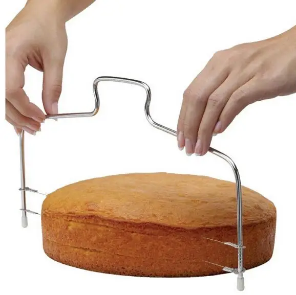 Adjustable Stainless Steel Wire Bread Cake Cutter Slicers Bakeware Level Slices Kitchen Accessories Tool | Дом и сад
