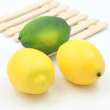 2 шт. искусственные фрукты лимона для дома и вечерние украшения на свадьбу реквизит для фотосессии кухонный Декор форма для фруктов