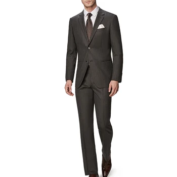 

Dark Grey Men's Business Suit Grooms Suit Wedding Dresses Custom Suit New Mens Fashion Slim Suit Casual 2 Pieces (Jacket+Pants)