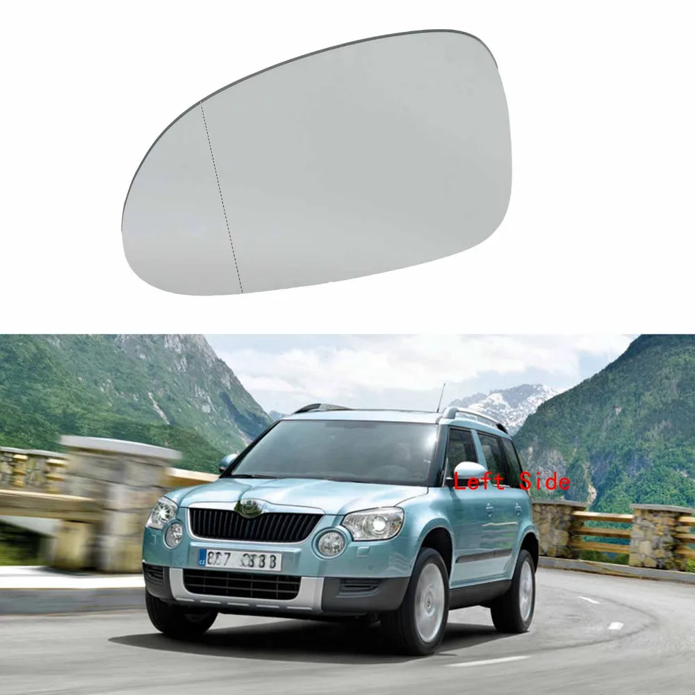 Left Side Car Mirror Glass For Skoda Yeti 2010 2011 2012 2013 2014 2015