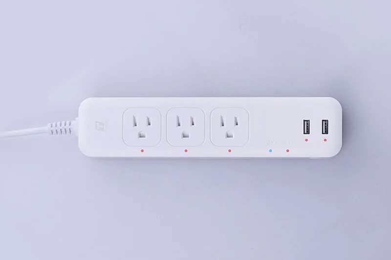 Wifi Smart power Strip Защита от перенапряжения розетка с 2 usb-портами 3AC штекер голосового управления Поддержка Amazon alexa, Goole Assistant, IFTTT